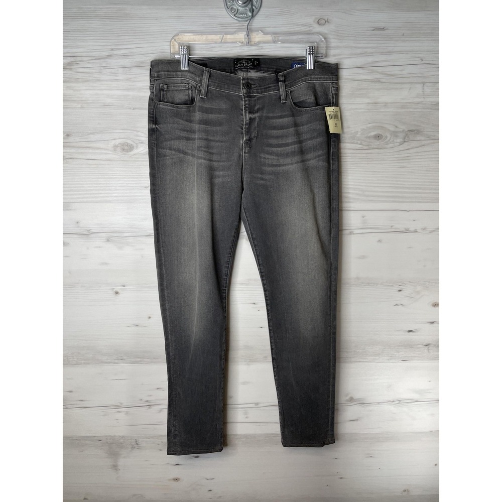 Lucky Brand Brooke‎ Skinny Jeans Womens 32 Charcoal Gray Mid Rise Ankle Stretch